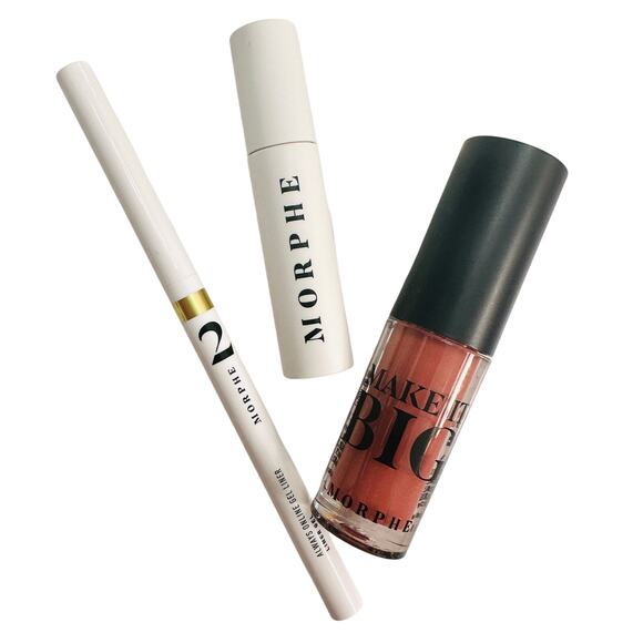 MORPHE Makeup 3 PC Set – Plumping Lip Gloss + Gold Gel Eye Liner + Lash Primer - Picture 1 of 9